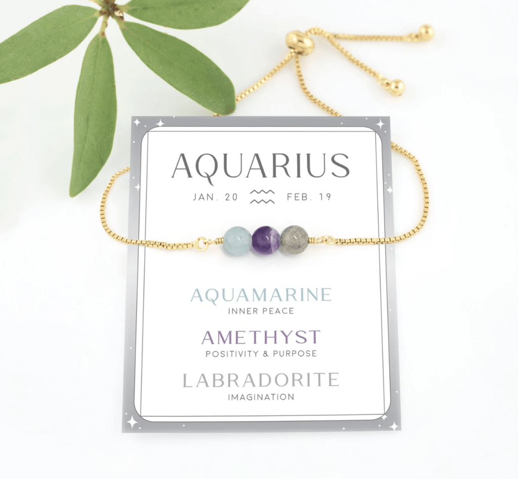 Aquarius Crystal Bracelet